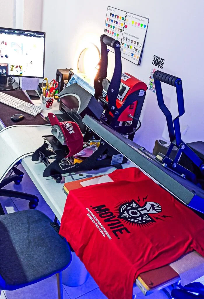 Estampando remera